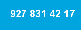 927 831 42 17 927 831 42 17
